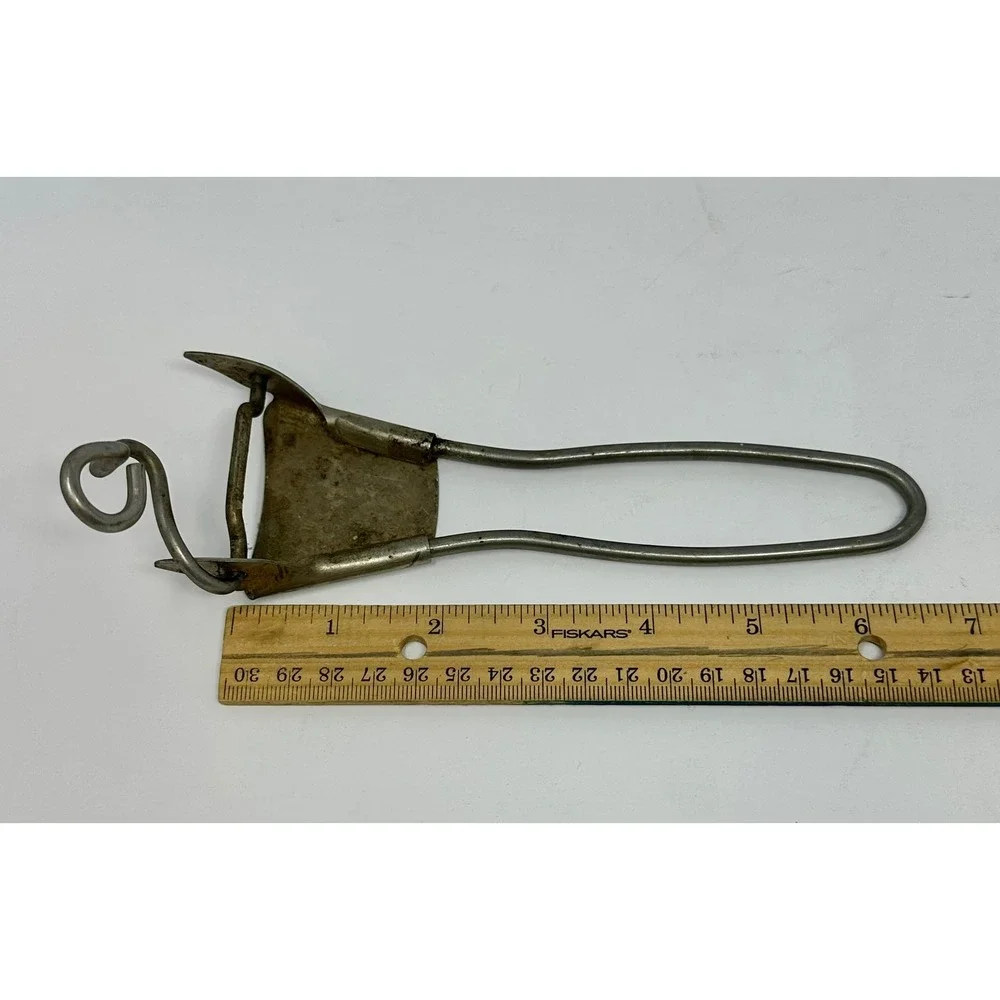 Vintage Pyrex Glass Pot Pan Gripper Handle Metal‎ Flame Logo Replacement Tool